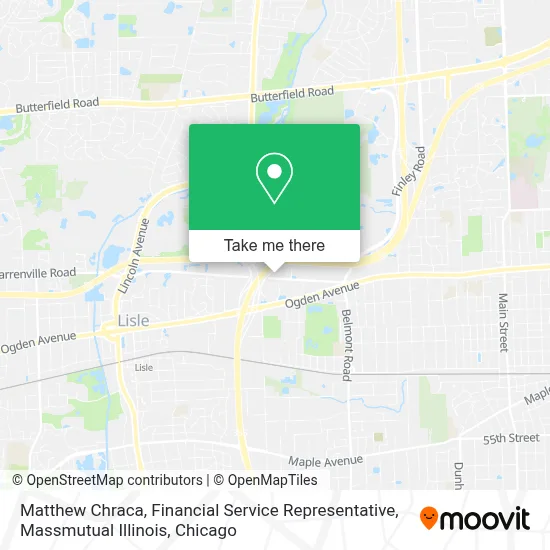 Matthew Chraca, Financial Service Representative, Massmutual Illinois map
