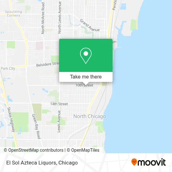 El Sol Azteca Liquors map