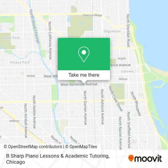 B Sharp Piano Lessons & Academic Tutoring map