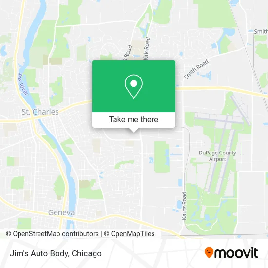 Jim's Auto Body map