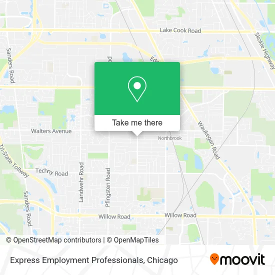Express Employment Professionals map
