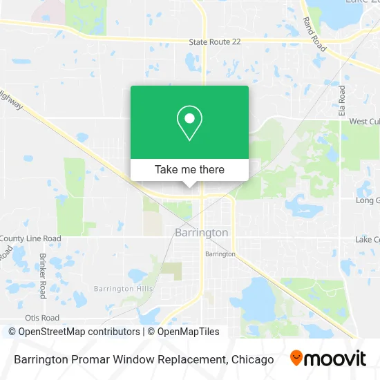 Barrington Promar Window Replacement map
