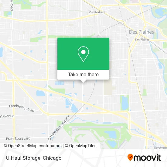 U-Haul Storage map