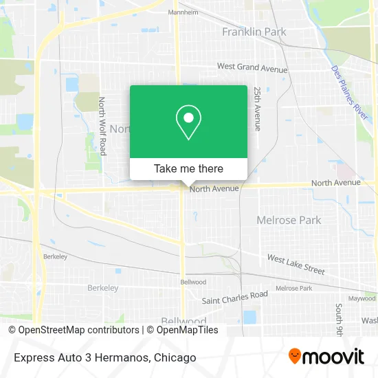 Express Auto 3 Hermanos map