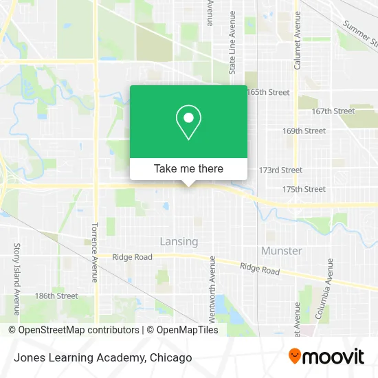 Jones Learning Academy map