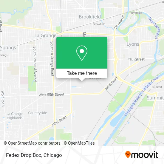 Fedex Drop Box map