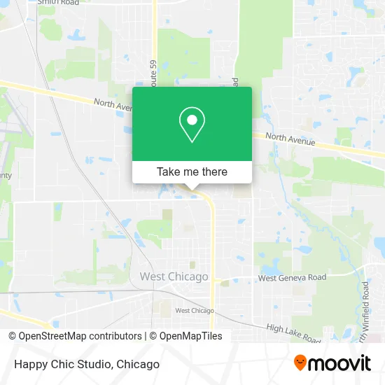 Happy Chic Studio map