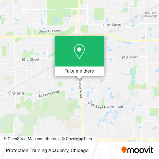 Protection Training Academy map