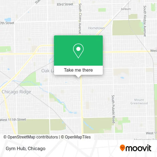 Gym Hub map