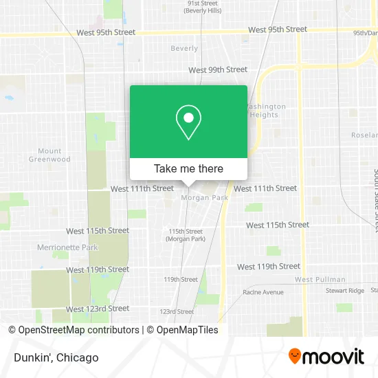 Dunkin' map