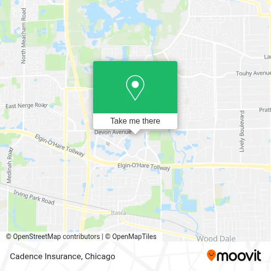Cadence Insurance map