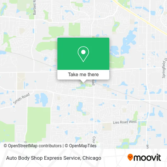 Auto Body Shop Express Service map
