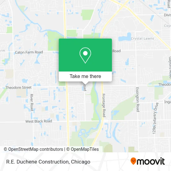 R.E. Duchene Construction map