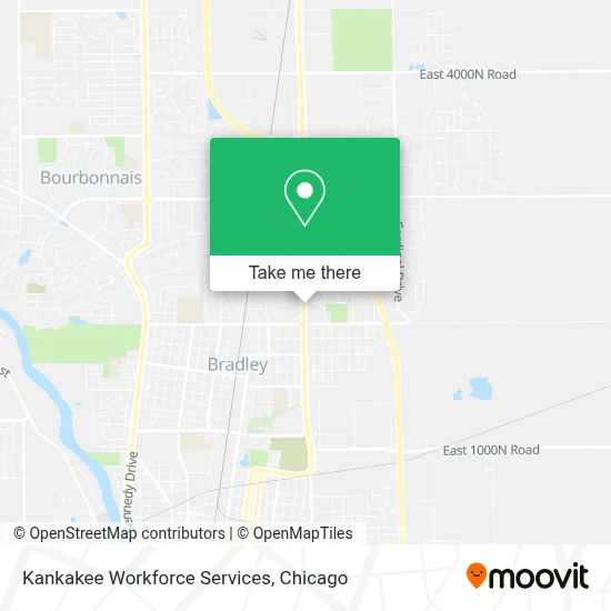Kankakee Workforce Services map
