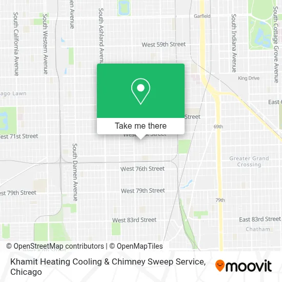 Khamit Heating Cooling & Chimney Sweep Service map
