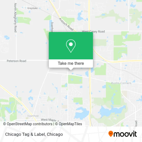 Chicago Tag & Label map