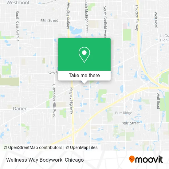 Wellness Way Bodywork map