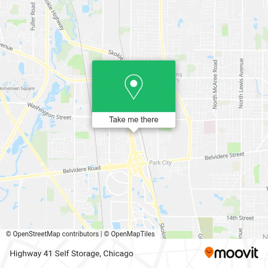Highway 41 Self Storage map