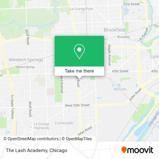 The Lash Academy map
