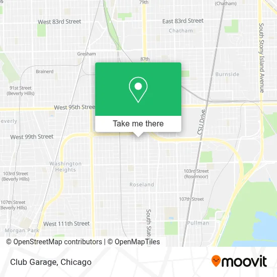 Club Garage map