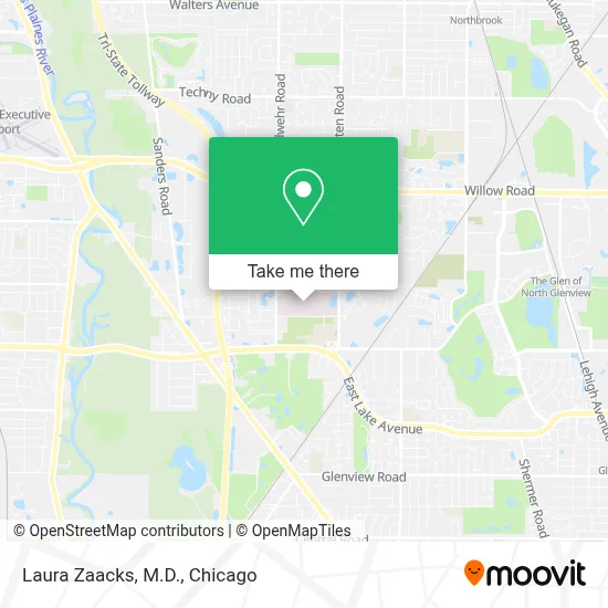Laura Zaacks, M.D. map