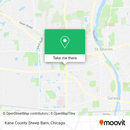 Kane County Sheep Barn map