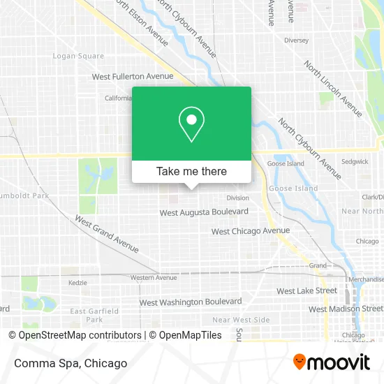 Comma Spa map