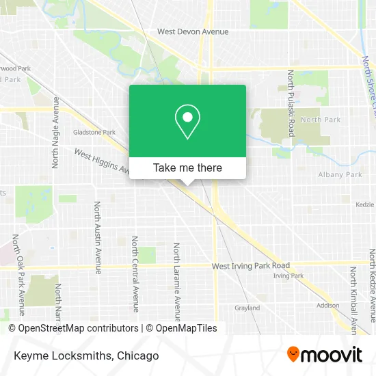 Keyme Locksmiths map