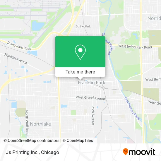 Js Printing Inc. map