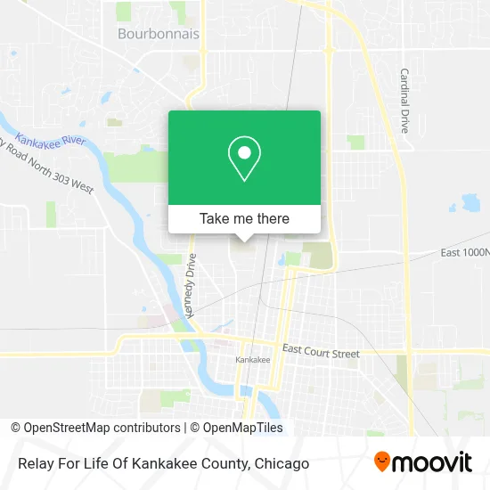 Relay For Life Of Kankakee County map