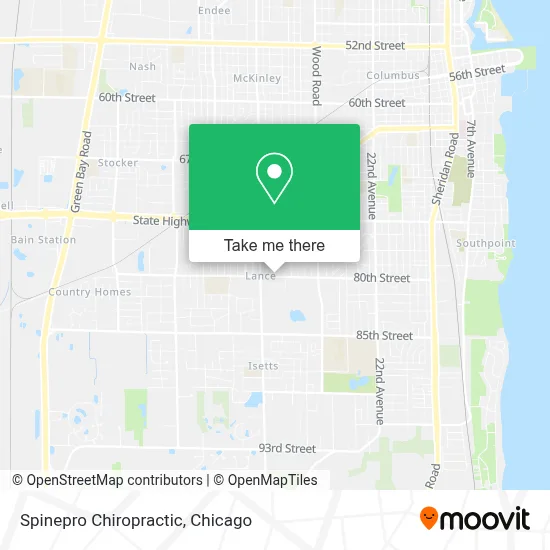 Spinepro Chiropractic map