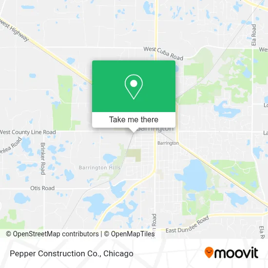 Pepper Construction Co. map
