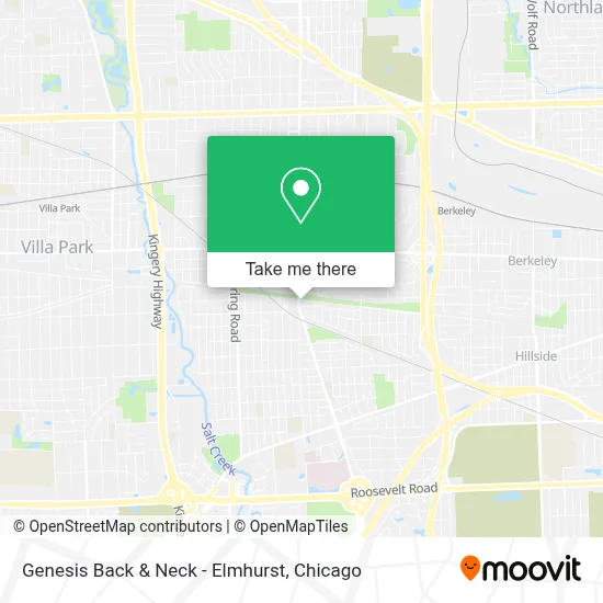 Genesis Back & Neck - Elmhurst map