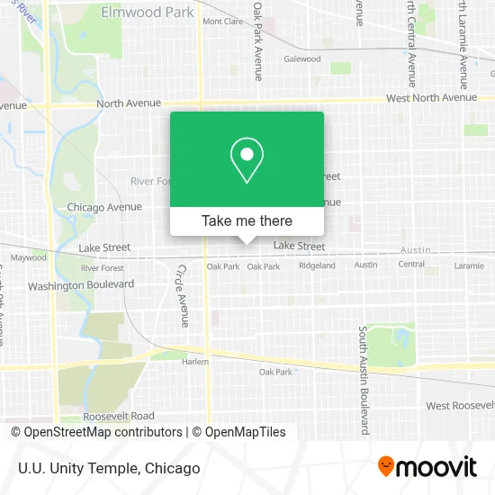 U.U. Unity Temple map