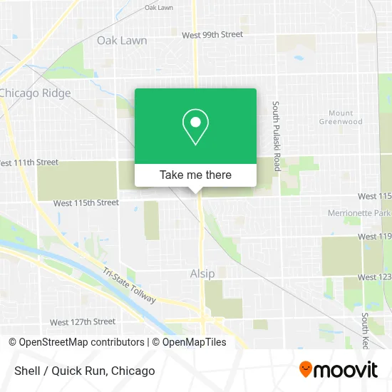 Shell / Quick Run map