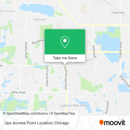 Ups Access Point Location map
