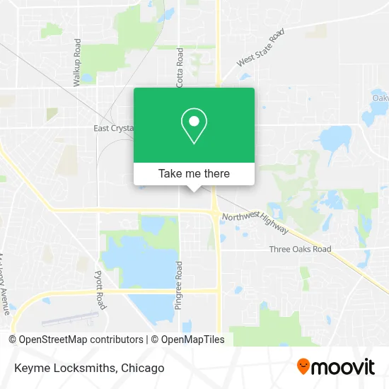 Keyme Locksmiths map