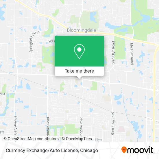 Currency Exchange/Auto License map