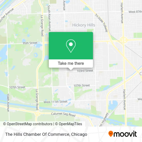 The Hills Chamber Of Commerce map