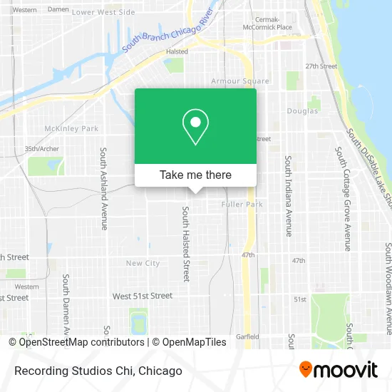 Recording Studios Chi map