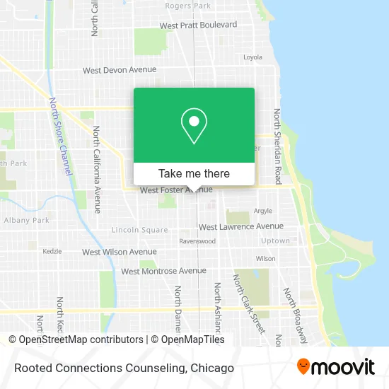Rooted Connections Counseling map