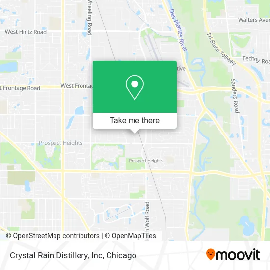 Crystal Rain Distillery, Inc map