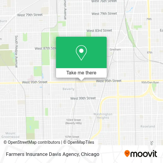 Farmers Insurance Davis Agency map