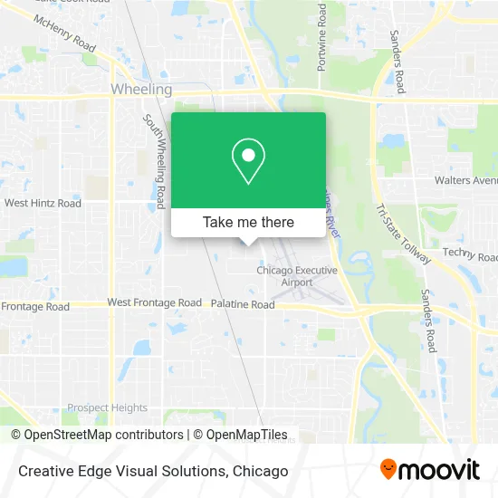 Creative Edge Visual Solutions map