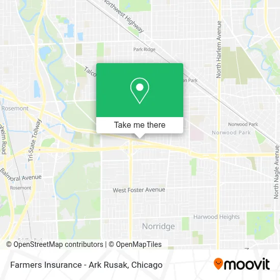 Farmers Insurance - Ark Rusak map