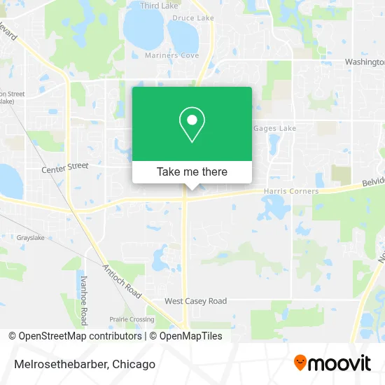 Melrosethebarber map