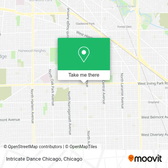 Intricate Dance Chicago map