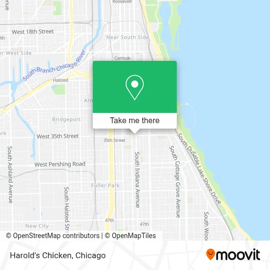 Harold's Chicken map