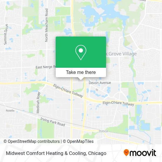 Midwest Comfort Heating & Cooling map