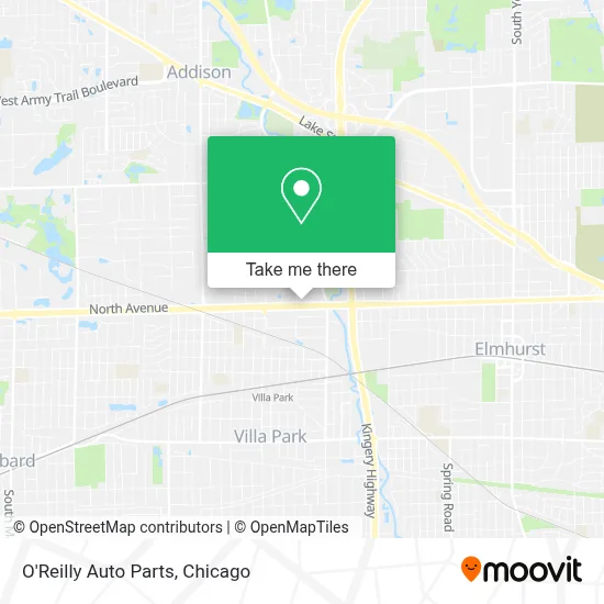 O'Reilly Auto Parts map